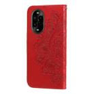 For Huawei nova 13 Pro Seven-petal Flowers Embossing Leather Phone Case(Red) - 3