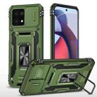 For Motorola Moto G Stylus 2023 Armor PC + TPU Camera Shield Phone Case(Olive Green) - 1