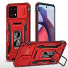 For Motorola Moto G Stylus 2023 Armor PC + TPU Camera Shield Phone Case(Red) - 1