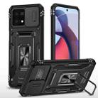 For Motorola Moto G Stylus 2023 Armor PC + TPU Camera Shield Phone Case(Black) - 1