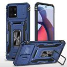 For Motorola Moto G Stylus 2023 Armor PC + TPU Camera Shield Phone Case(Navy Blue) - 1