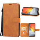 For vivo iQOO Neo 8 Pro Leather Phone Case(Brown) - 1