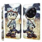 For Xiaomi 13 Ultra 3D Painted Pattern Leather Phone Case(Naughty Cat) - 1