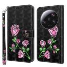 For Xiaomi 13 Ultra 3D Painted Pattern Leather Phone Case(Rose) - 1