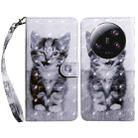 For Xiaomi 13 Ultra 3D Painted Pattern Leather Phone Case(Smile Cat) - 1