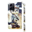 For Xiaomi Redmi Note  12 Pro+ 5G Global 3D Painted Pattern Leather Phone Case(Naughty Cat) - 3