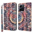 For Xiaomi Redmi Note  12 Pro+ 5G Global 3D Painted Pattern Leather Phone Case(Colorful Mandala) - 1