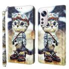 For Xiaomi 12 3D Painted Pattern Leather Phone Case(Naughty Cat) - 1