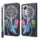 For Xiaomi 12 Pro 3D Painted Pattern Leather Phone Case(Colorful Dreamcatcher) - 1