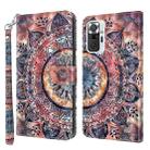 For Xiaomi Redmi Note 10 Pro 3D Painted Pattern Leather Phone Case(Colorful Mandala) - 1