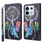 For Xiaomi Redmi Note 13 Pro 5G 3D Painted Pattern Leather Phone Case(Colorful Dreamcatcher) - 1