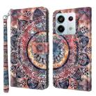 For Xiaomi Redmi Note 13 Pro 5G 3D Painted Pattern Leather Phone Case(Colorful Mandala) - 1