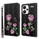 For Xiaomi Redmi Note 13 Pro+ 3D Painted Pattern Leather Phone Case(Rose) - 1