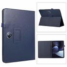 For OPPO Pad 2 2023 Litchi Texture Leather Tablet Case(Dark Blue) - 1