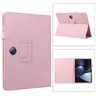 For OPPO Pad 2 2023 Litchi Texture Leather Tablet Case(Pink) - 1