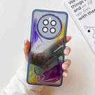 For Huawei Mate 50 Oil Painting Electroplating TPU Phone Case(Blue) - 1