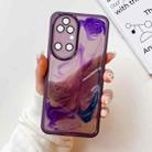 For Huawei P50 Oil Painting Electroplating TPU Phone Case(Purple) - 1