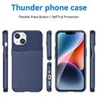 For iPhone 15 Thunderbolt Shockproof TPU Phone Case(Blue) - 2