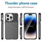 For iPhone 15 Pro Thunderbolt Shockproof TPU Phone Case(Black) - 2