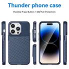 For iPhone 15 Pro Max Thunderbolt Shockproof TPU Phone Case(Blue) - 2