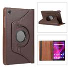 For Lenovo Tab M8 4th Gen 360 Degree Rotation Litchi Texture Leather Tablet Case(Brown) - 1
