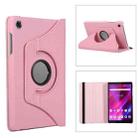 For Lenovo Tab M8 4th Gen 360 Degree Rotation Litchi Texture Leather Tablet Case(Pink) - 1