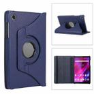 For Lenovo Tab M8 4th Gen 360 Degree Rotation Litchi Texture Leather Tablet Case(Dark Blue) - 1