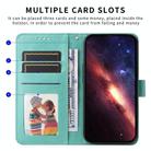 For Realme 14 Pro+ Global Embossed Sunflower Leather Phone Case(Green) - 3