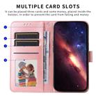 For Realme 14 Pro+ Global Embossed Sunflower Leather Phone Case(Rose Gold) - 3