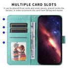 For Realme 14 Global Embossed Sunflower Leather Phone Case(Green) - 3