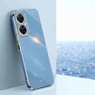 For Huawei Maimang 20 XINLI Straight Edge 6D Electroplate TPU Phone Case(Celestial Blue) - 1