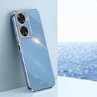 For Huawei Nova 11 SE XINLI Straight Edge 6D Electroplate TPU Phone Case(Celestial Blue) - 1