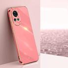 For Huawei nova 12 XINLI Straight Edge 6D Electroplate TPU Phone Case(Hawthorn Red) - 1
