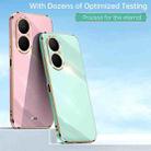 For Huawei Enjoy 80 XINLI Straight Edge 6D Electroplate TPU Phone Case(White) - 2