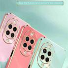 For Huawei Nova 14 Pro XINLI Straight Edge 6D Electroplate TPU Phone Case with Ring Holder(Hawthorn Red) - 3