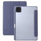 For Xiaomi Pad 6 Clear Acrylic Deformation Leather Tablet Case(Lavender) - 1