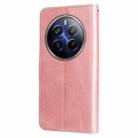 For Realme 13 Pro / 13 Pro+ / P1 Pro Global Fashion Calf Texture Zipper Leather Phone Case(Rose Gold) - 3