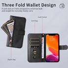 For Realme GT 7 Pro Fashion Calf Texture Zipper Leather Phone Case(Black) - 3