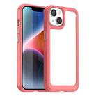 For iPhone 15 Colorful Series Acrylic + TPU Phone Case(Red) - 1