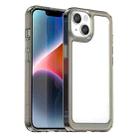 For iPhone 15 Colorful Series Acrylic + TPU Phone Case(Transparent Grey) - 1