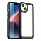 For iPhone 15 Plus Colorful Series Acrylic + TPU Phone Case(Black) - 1