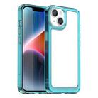 For iPhone 15 Plus Colorful Series Acrylic + TPU Phone Case(Transparent Blue) - 1