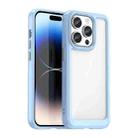 For iPhone 15 Pro Colorful Series Acrylic + TPU Phone Case(Blue) - 1