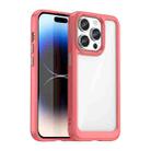 For iPhone 15 Pro Max Colorful Series Acrylic + TPU Phone Case(Red) - 1