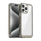 For iPhone 16 Pro Max Colorful Series Acrylic + TPU Phone Case(Transparent Grey) - 1