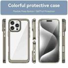 For iPhone 16 Pro Max Colorful Series Acrylic + TPU Phone Case(Transparent Grey) - 2