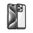 For iPhone 16 Pro Colorful Series Acrylic + TPU Phone Case(Black) - 1