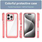 For iPhone 16 Pro Colorful Series Acrylic + TPU Phone Case(Red) - 2