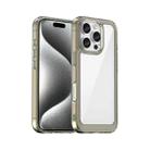 For iPhone 16 Pro Colorful Series Acrylic + TPU Phone Case(Transparent Grey) - 1