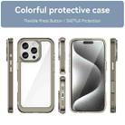 For iPhone 16 Pro Colorful Series Acrylic + TPU Phone Case(Transparent Grey) - 2